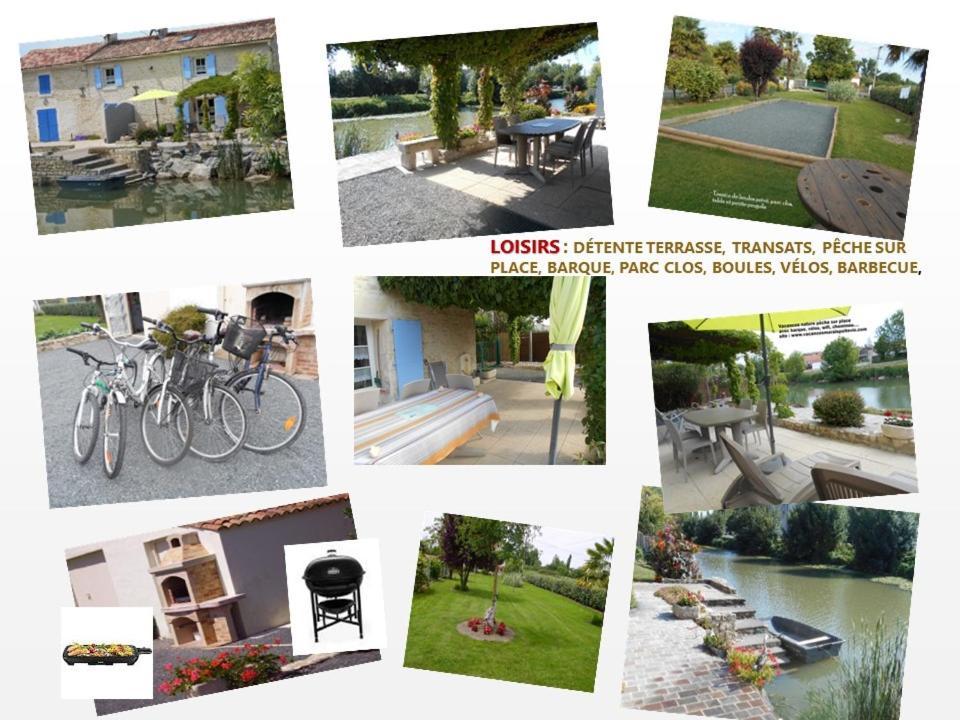 Marais Poitevin Bord Riviere Peche ,Barque, Velos, Wifi, Linge, Cheminee, Cuisine, Terrain De Boules La Taillee Экстерьер фото